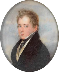 Porträt von Graf Nikolaus Palffy Erdod in schwarzem Rock